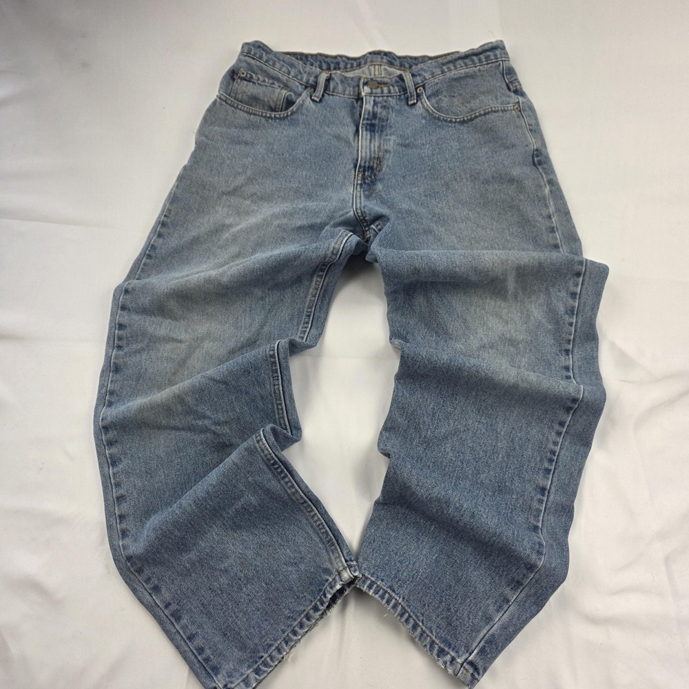 Polo Jeans Ralph Lauren Jeans Mens 32x30 Blue Light Wash Loose Straight Denim